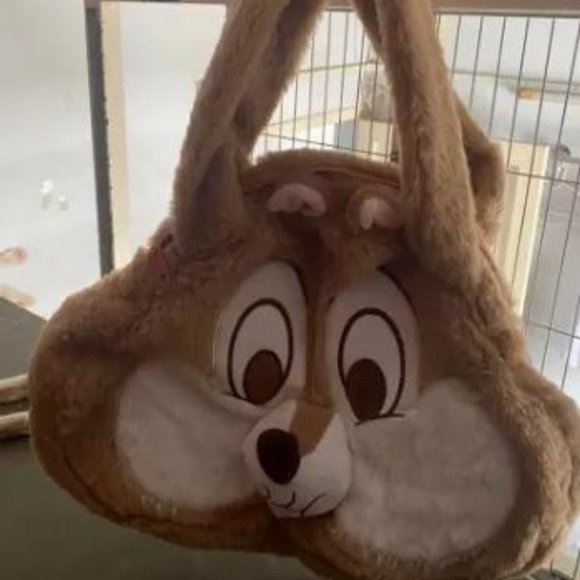 Oversized Shoulder Bag, Cartoon Shoulder Bag, Brown Squirrel Shoulder Bag - Picture 1 of 1